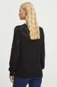 Sweter bawełniany damski ażurowy kolor czarny 100 % Bawełna