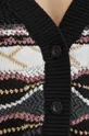 Kardigan damski żakardowy wzorzysty kolor czarny Damski