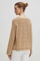 Sweter damski ażurowy kolor beżowy 50 % Bawełna, 50 % Akryl