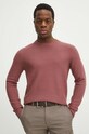 Medicine sweter bawełniany RS24.SWM030 różowy RS24