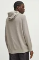 Sweter bawełniany męski z kapturem kolor beżowy 100 % Bawełna