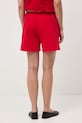 Odzież Szorty damskie z paskiem gładkie kolor czerwony RS24-SZD073 czerwony