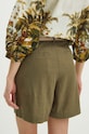 Oblečení Lněné kraťasy zelená barva RS24.SZD074 zelená