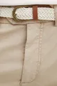 béžová Bavlnené šortky pánske béžová farba