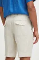 Ľanové šortky pánske béžová farba Hlavný materiál: 100 % Ľan Doplnkový materiál: 80 % Polyester, 20 % Bavlna