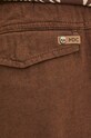 Medicine pantaloni scurți din amestec de in maro RS24.SZMA02