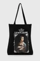 Bavlnená taška dámska z kolekcie Eviva L'arte čierna farba čierna