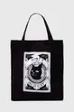 čierna Bavlnená taška dámska z kolekcie Graphics Series čierna farba Dámsky