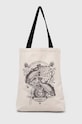 Torba bawełniana z kolekcji Zodiak - Ryby kolor beżowy mieści A4 beżowy RS24.TCM151