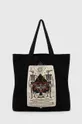 černá Bavlněná taška z kolekce Love Alchemy černá barva Pánský