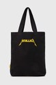 Torba bawełniana z nadrukiem Metallica kolor czarny RS24.TCMB50 czarny