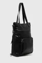 Kabelka dámska s funkciou batohu z ekologickej kože čierna farba čierna