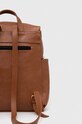 Akcesoria Plecak damski ze skóry ekologicznej gładki kolor brązowy RS24.TOD516 brązowy