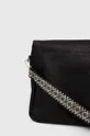 Kabelka dámská z eko-kůže s ozdobnou výšivkou černá barva <p>Hlavní materiál: 100 % Polyuretan Podšívka: 100 % Polyester</p>