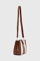 Torebka damska ze skóry ekologicznej z ozdobnymi wstawkami kolor brązowy RS24.TOD700 brązowy RS24