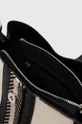 Kabelka dámska z ekologickej kože s ozdobnými prvkami čierna farba Dámsky