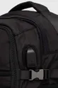czarny Plecak travel wielofunkcyjny unisex gładki kolor czarny