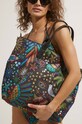 Torebka damska typu shopper wzorzysta kolor czarny wzorzyste czarny RS24.TOD916