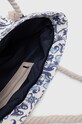 Torebka damska typu shopper wzorzysta kolor niebieski RS24.TODB08 niebieski