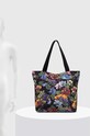 Torebka damska typu shopper wzorzysta kolor czarny RS24.TODC00