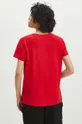 Bavlnené tričko dámske s prímesou elastanu červená farba <p>95 % Bavlna, 5 % Elastan</p>