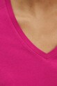 Bavlnené tričko dámske s prímesou elastanu RS24.TSD011 ružová