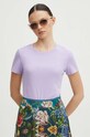 Medicine t-shirt bawełniany fioletowy RS24.TSD034