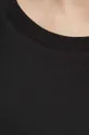 Bavlnené tričko dámsky čierna farba Dámsky
