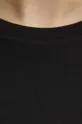 T-shirt bawełniany damski z domieszką elastanu kolor czarny Damski