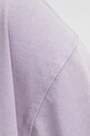 T-shirt bawełniany damski z efektem sprania kolor fioletowy RS24.TSD060
