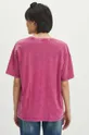 Bavlněné tričko dásmké sepraný efekt růžová barva <p>100 % Bavlna</p>