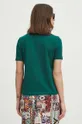 T-shirt bawełniany damski gładki kolor zielony 100 % Bawełna