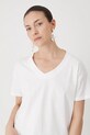 T-shirt bawełniany damski kolor biały RS24.TSD074 biały RS24