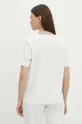 Bavlnené tričko dámske intrlock biela farba <p>100 % Bavlna</p>