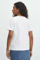 T-shirt bawełniany damski interlock kolor biały 100 % Bawełna