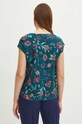 T-shirt bawełniany damski wzorzysty kolor zielony zielony RS24.TSD096