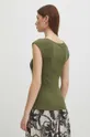 Bavlnené tričko dámske s prímesou elastanu pruhované zelená farba <p>95 % Bavlna, 5 % Elastan</p>