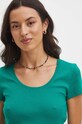 Tričko dámske zelená farba zelená RS24.TSD0B3