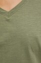 T-shirt bawełniany damski gładki kolor zielony RS24.TSD0B4 zielony