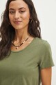 Bavlněné tričko zelená barva zelená RS24.TSD0B5