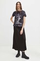 Odzież T-shirt bawełniany damski z kolekcji Zodiak - Waga kolor czarny RS24.TSD157 czarny