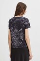 T-shirt bawełniany damski z kolekcji Zodiak - Waga kolor czarny czarny RS24.TSD157