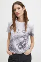 T-shirt bawełniany damski z kolekcji Zodiak - Skorpion kolor multicolor multicolor