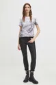 T-shirt bawełniany damski z kolekcji Zodiak - Skorpion kolor multicolor 100 % Bawełna