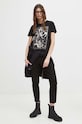 Oblečení Bavlněné tričko dámské s elastanem z kolekce Zvěrokruh - Střelec černá barva RS24.TSD159 černá