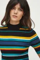 multicolor T-shirt damski sweterkowy