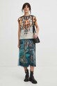 Odzież T-shirt bawełniany damski z kolekcji Eviva L'arte kolor multicolor RS24.TSD259 multicolor