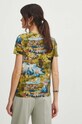 T-shirt bawełniany damski z domieszką elastanu z kolekcji Eviva L'arte kolor multicolor multicolor RS24.TSD267