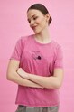 T-shirt bawełniany damski by Magda Danaj - Porysunki kolor fioletowy fioletowy RS24.TSD273