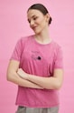 T-shirt bawełniany damski by Magda Danaj - Porysunki kolor fioletowy fioletowy RS24.TSD273